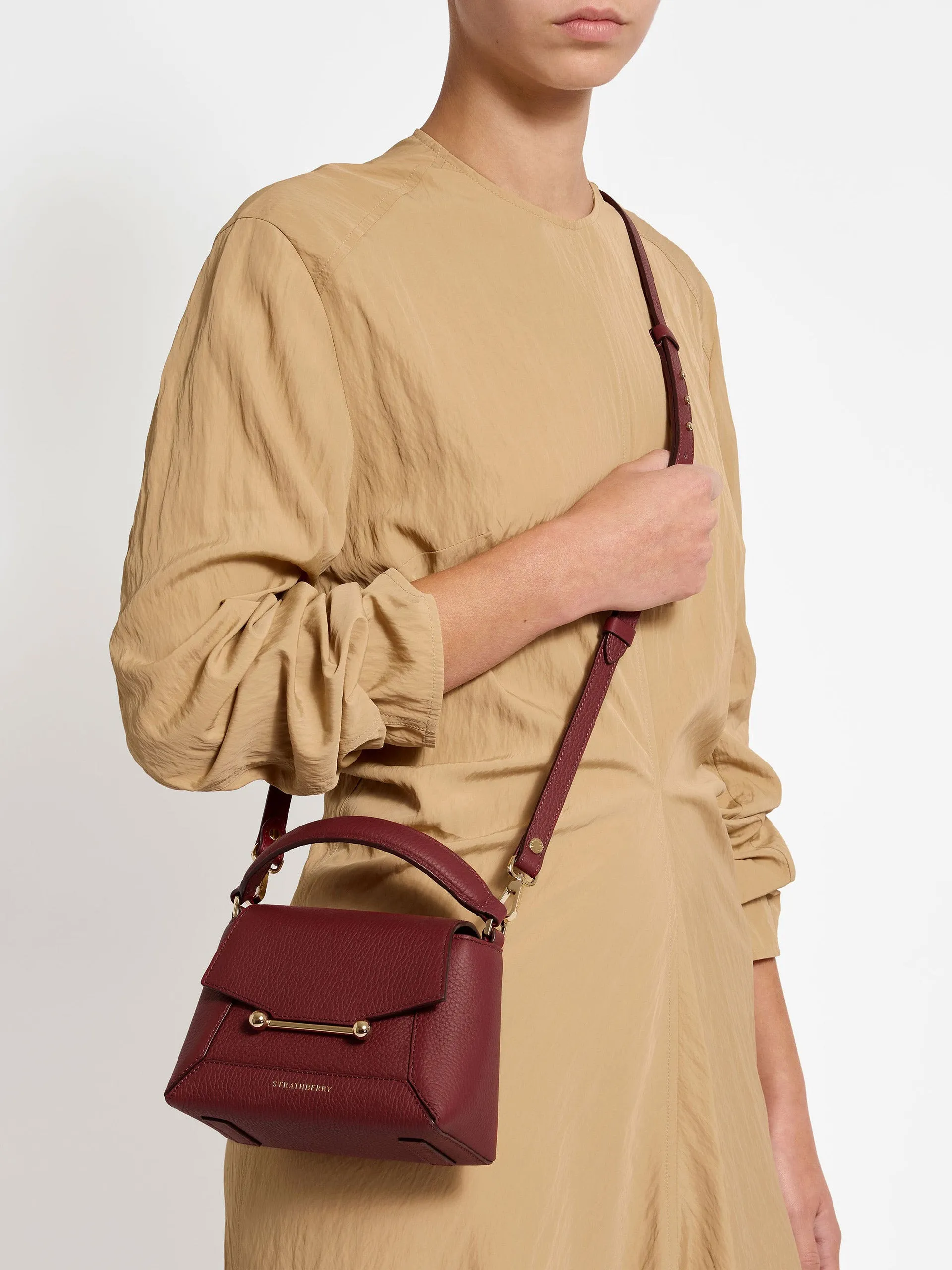 Oxblood Mosaic nano bag