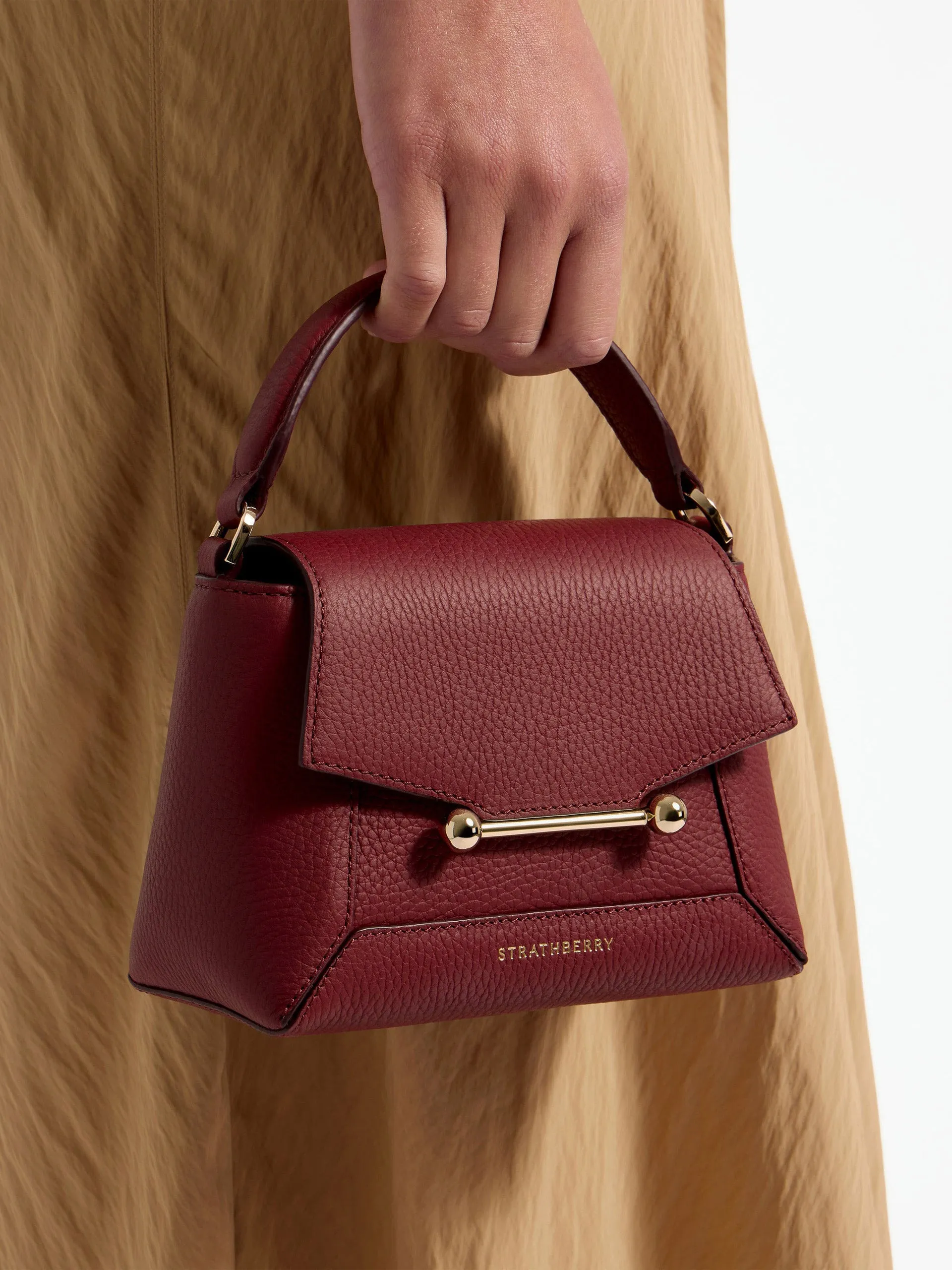 Oxblood Mosaic nano bag