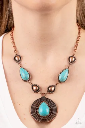 Paparazzi Necklace ~ Saguaro Soul Trek - Copper