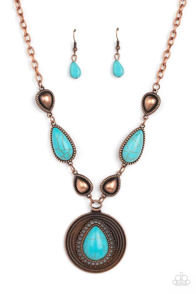 Paparazzi Necklace ~ Saguaro Soul Trek - Copper