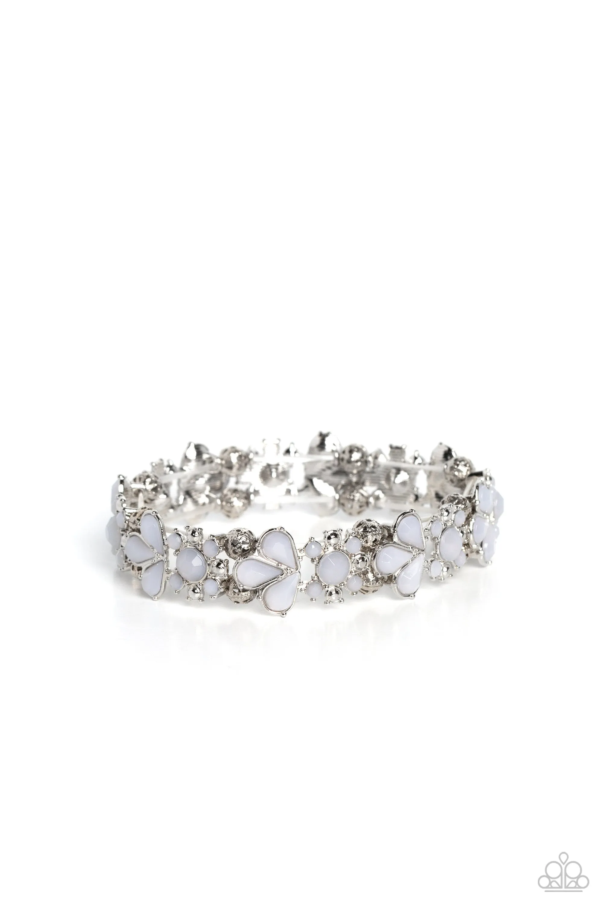 Paparazzi Teasing Torrent - White Bracelet