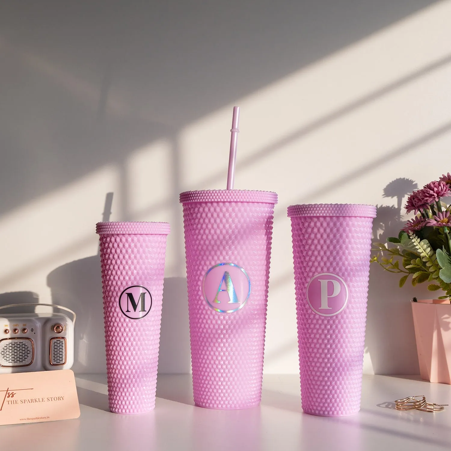Personalized Studded Sipper - Single - COD Not Applicable