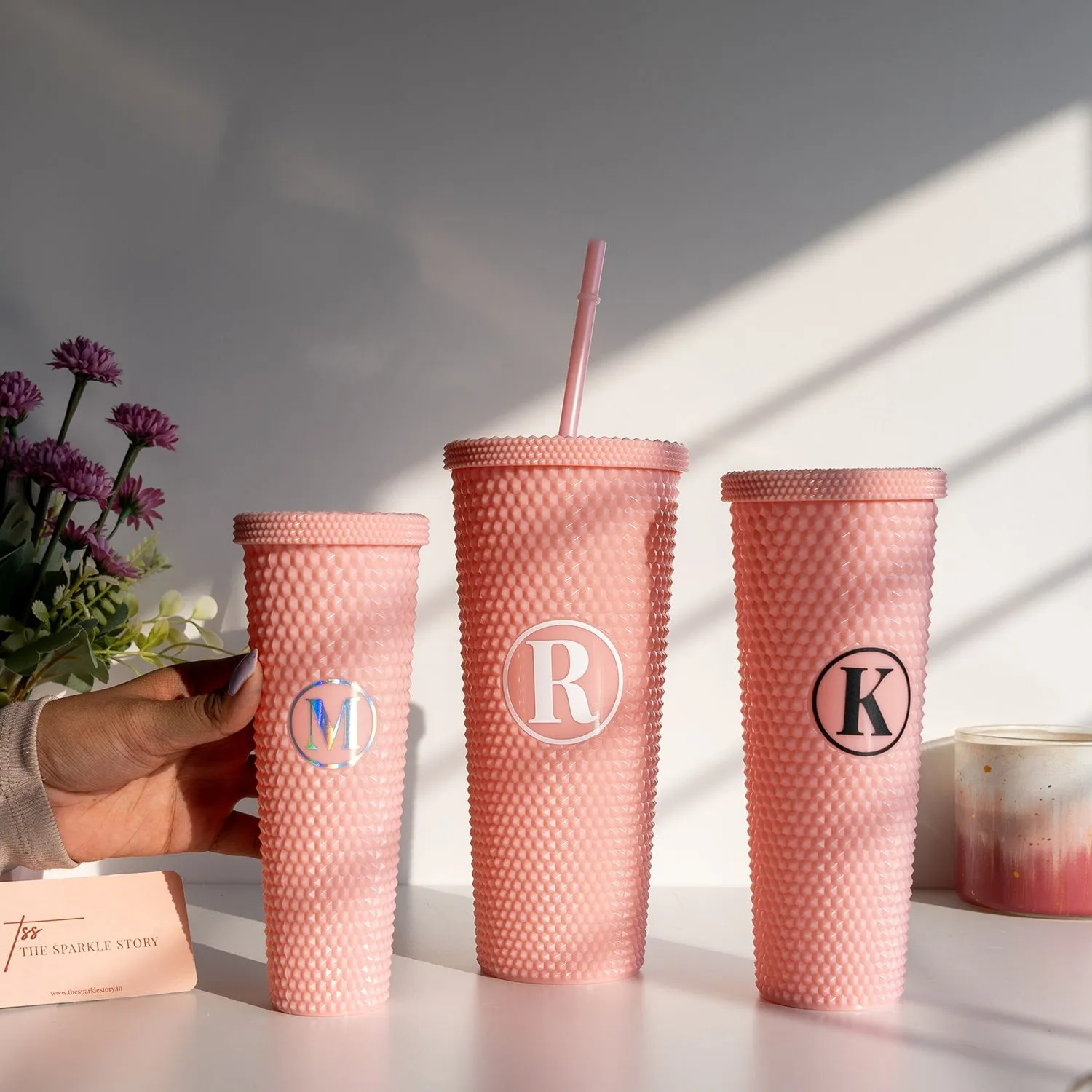Personalized Studded Sipper - Single - COD Not Applicable