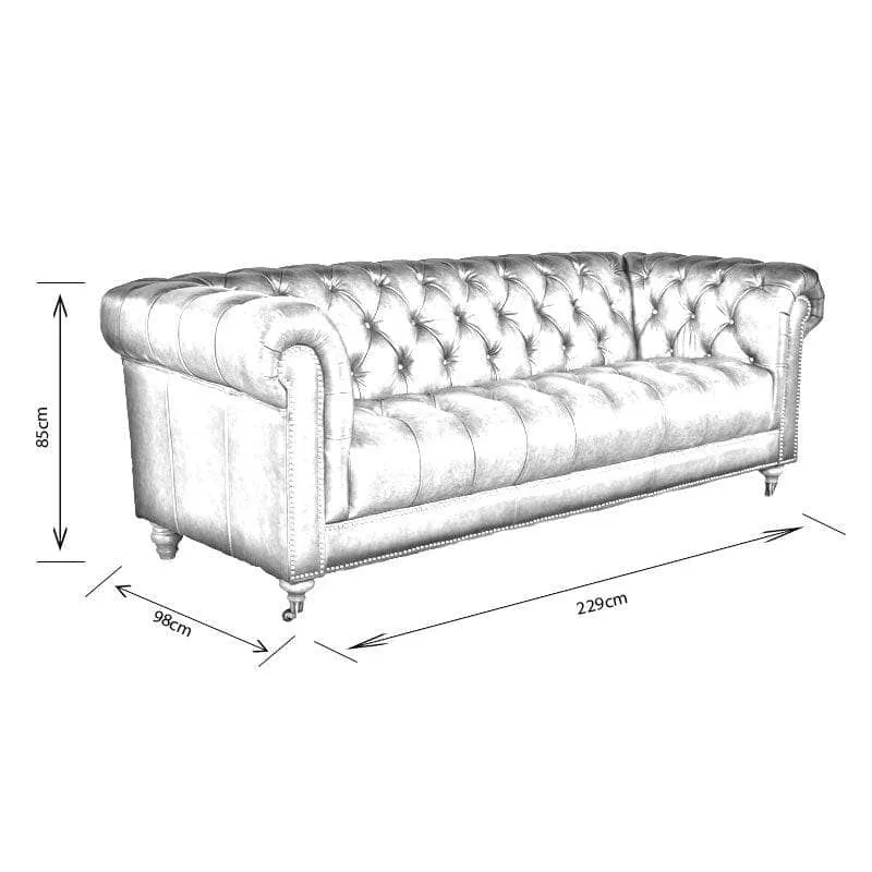 Piccadilly Grand Leather Sofa