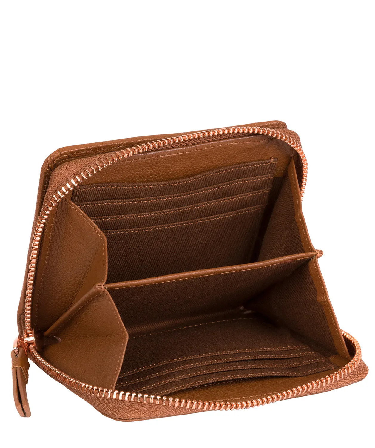 'Piper' Tan Leather Purse