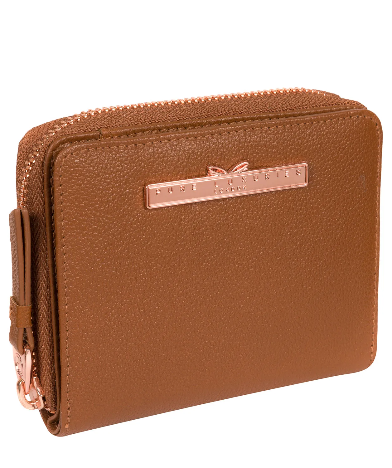 'Piper' Tan Leather Purse