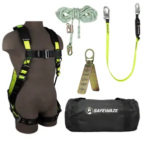 PRO Bag Roof Kit: FS185-S/M Harness, FS700-50GA VLL, FS560 Lanyard, FS870 Anchor, FS8150 Bag