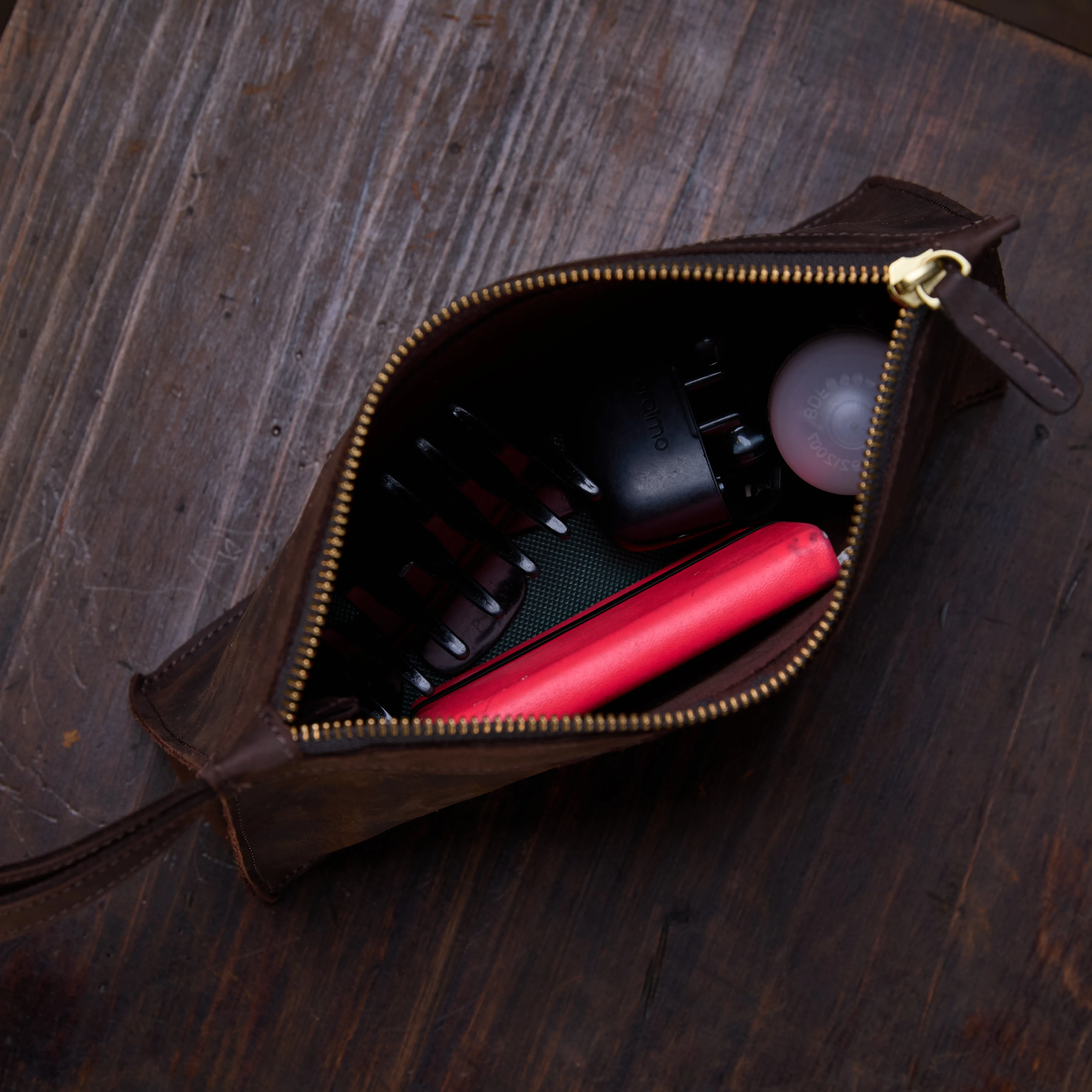 Pull-up Leather Coin Purse