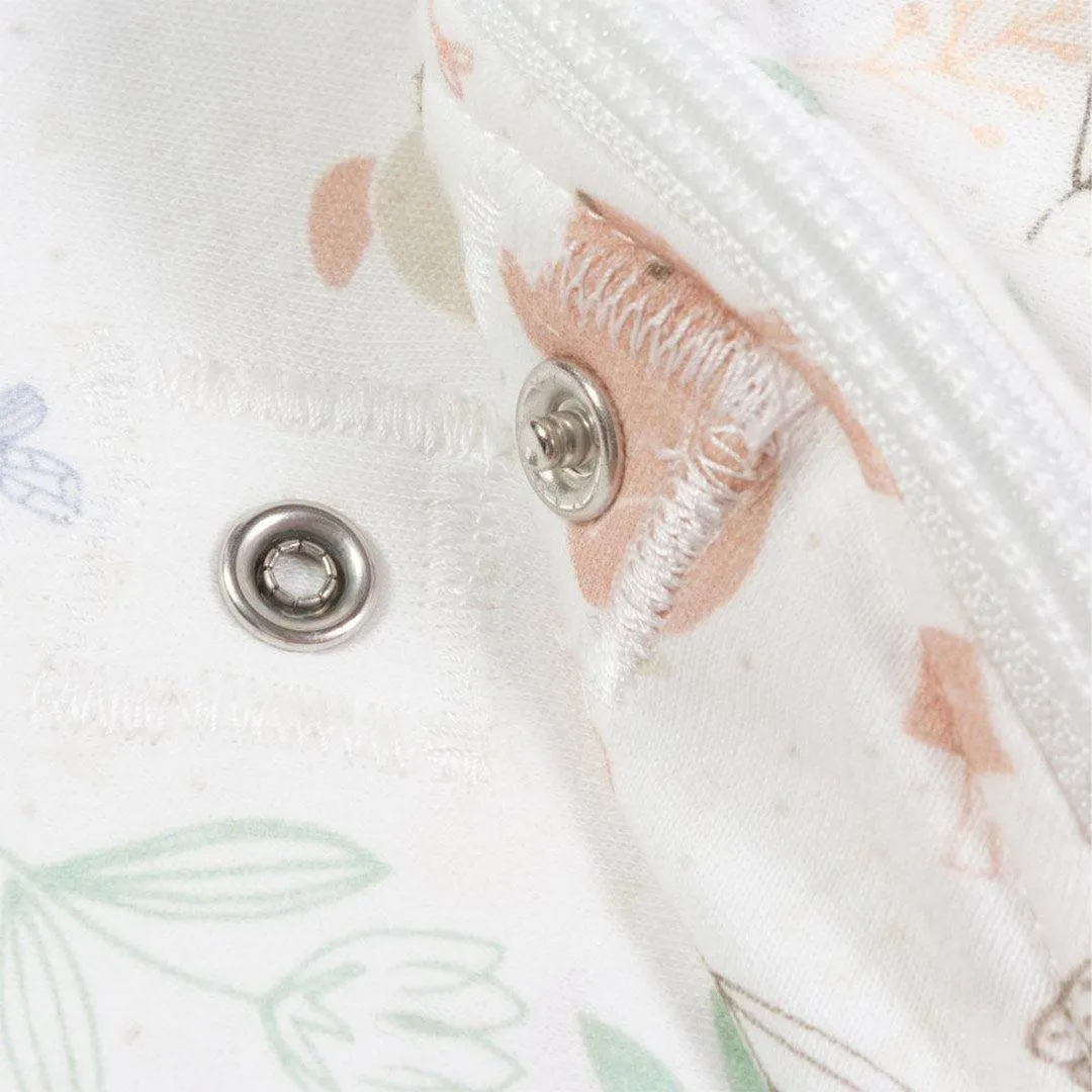 Purflo Swaddle To Sleep Bag - Lightweight - 0.5 TOG - Storybook Nutmeg