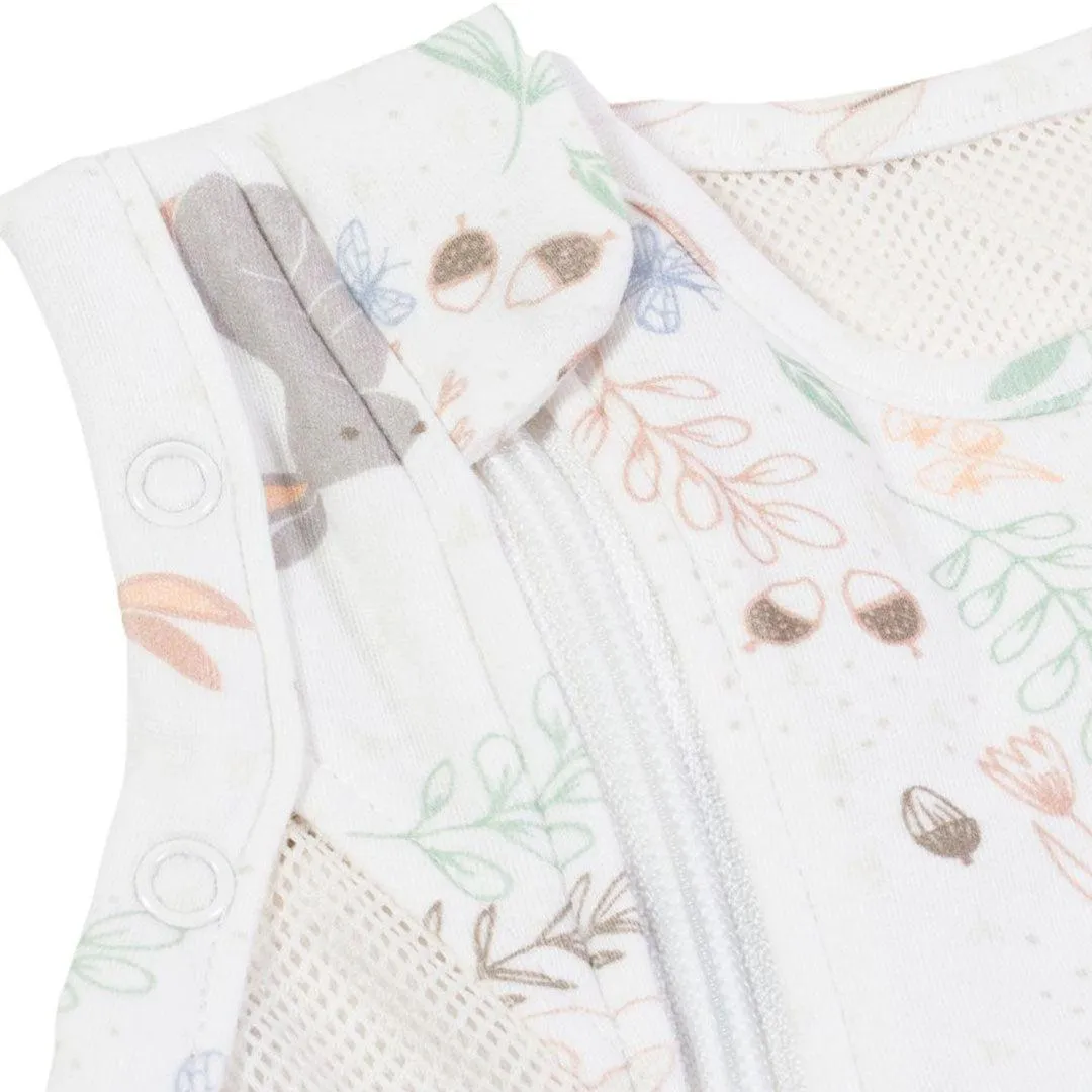Purflo Swaddle To Sleep Bag - Lightweight - 0.5 TOG - Storybook Nutmeg