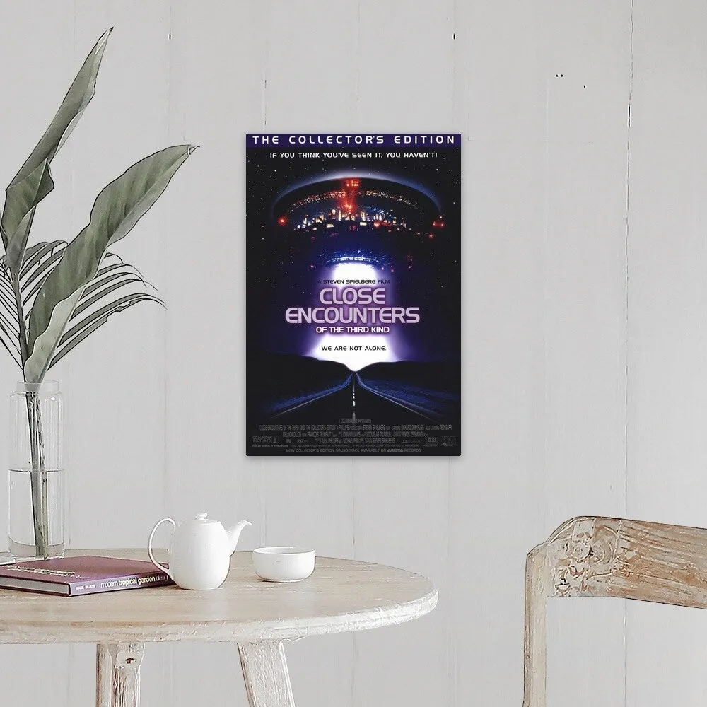 "Close Encounters of the Third Kind (1977)" Canvas Wall Art - Multi
