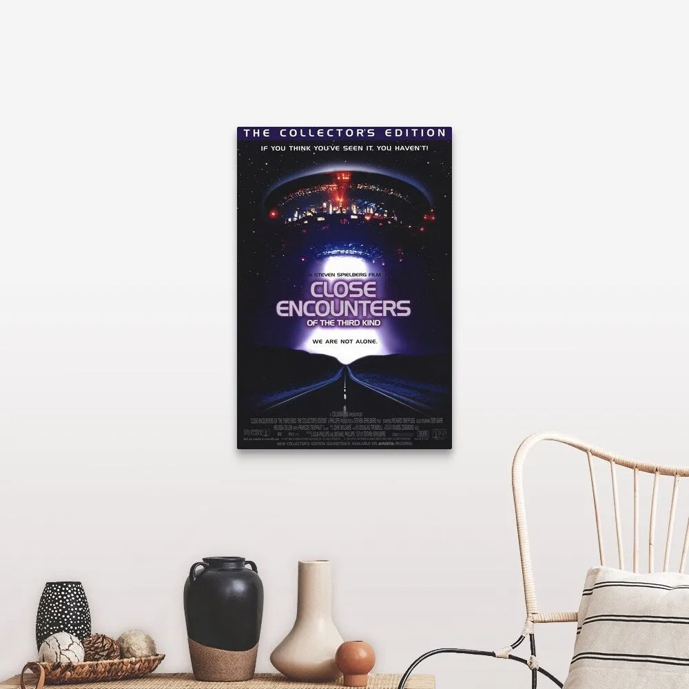 "Close Encounters of the Third Kind (1977)" Canvas Wall Art - Multi