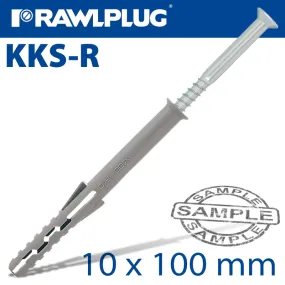 RAWLPLUG NYL FRAME FIXING   SHORT EXPANSION ZONE 10MMX100MM X4 -BAG RAW R-S1-FF-10100-4