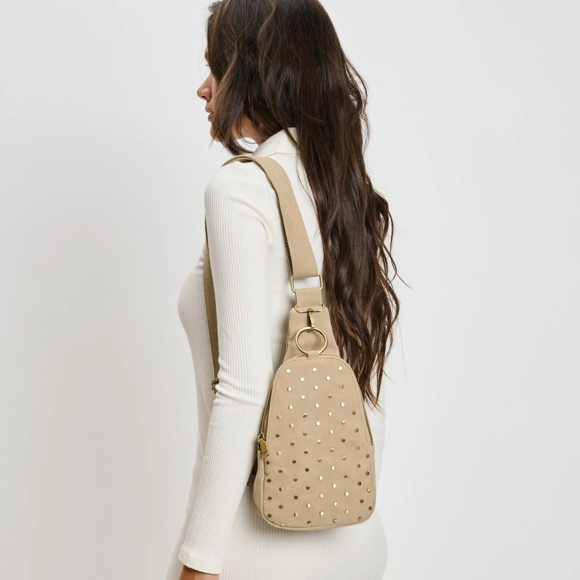 Regina Studded Sling Backpack