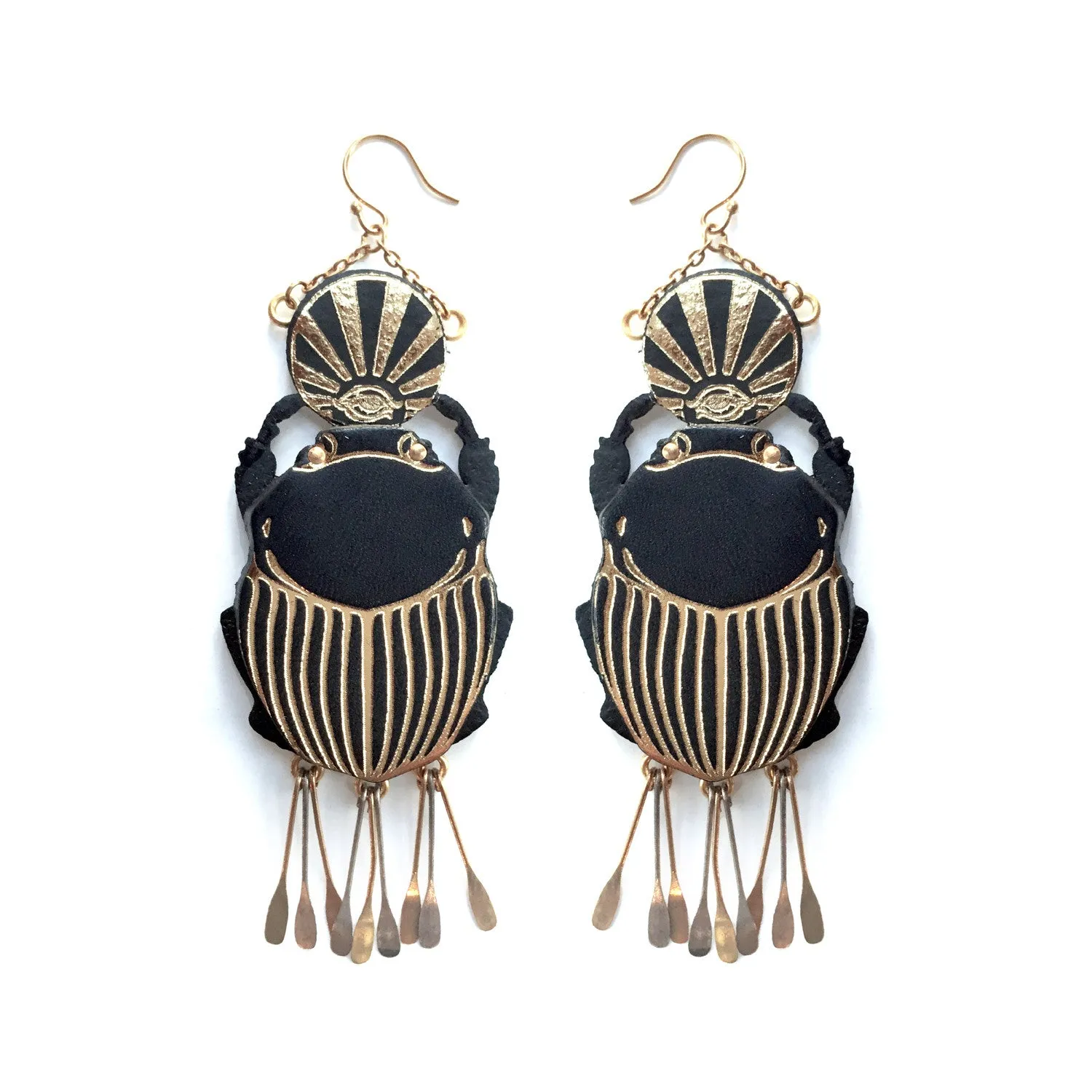 SACRED SCARAB . earrings