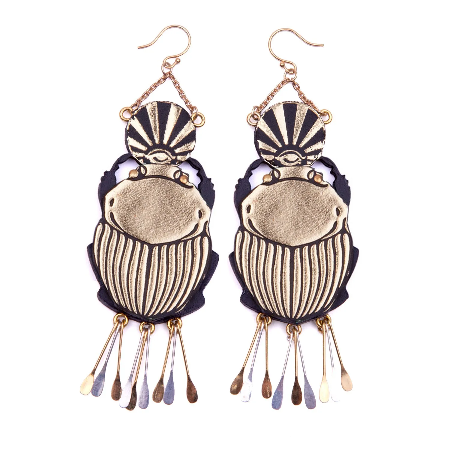 SACRED SCARAB . earrings