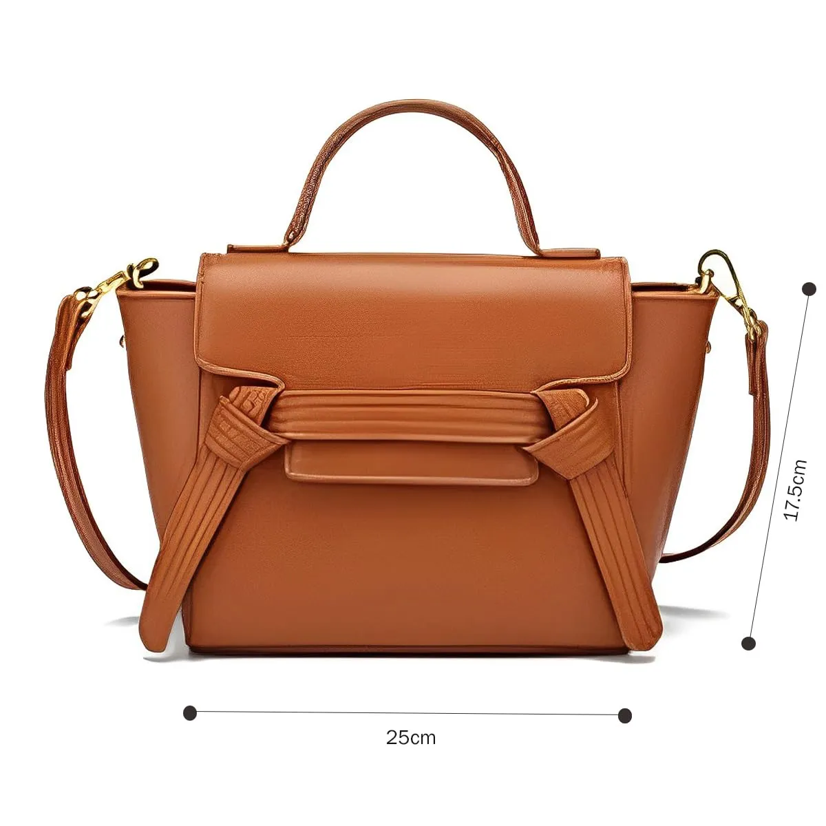 SIBY Girl's Crossbody Sling Bag (Brown)