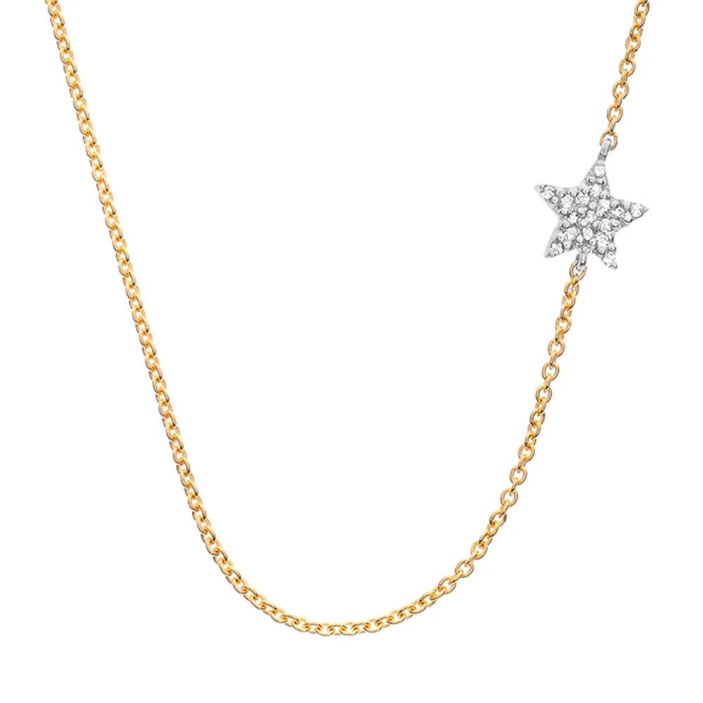 Sideways Star Necklace