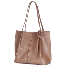 Simple Fashion Leather Tote Bag,Women Shoulder Bag Handbag,Gift for Her