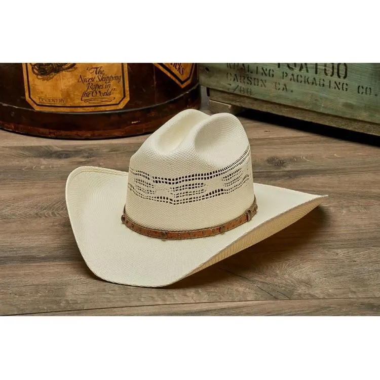 Stampede Western Vented Straw Hat- The Palomino with Cattleman Crown