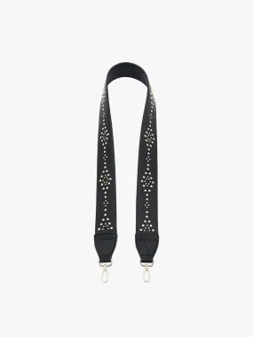 Studded Guitar Strap: Black