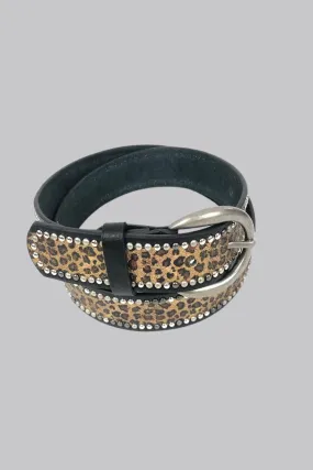Studded Leopard Belt