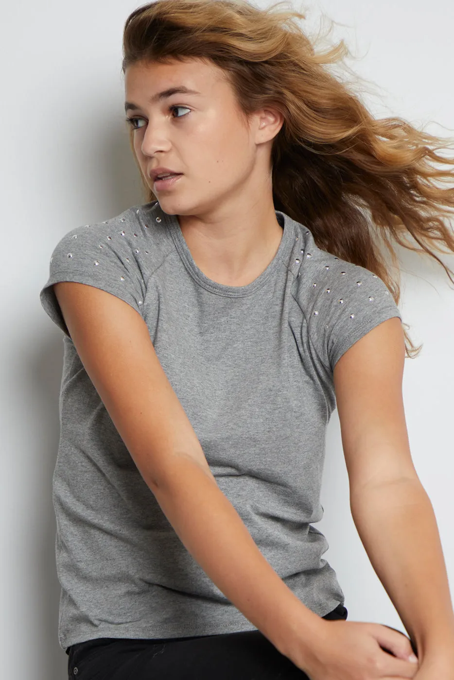 Studded Raglan Tee