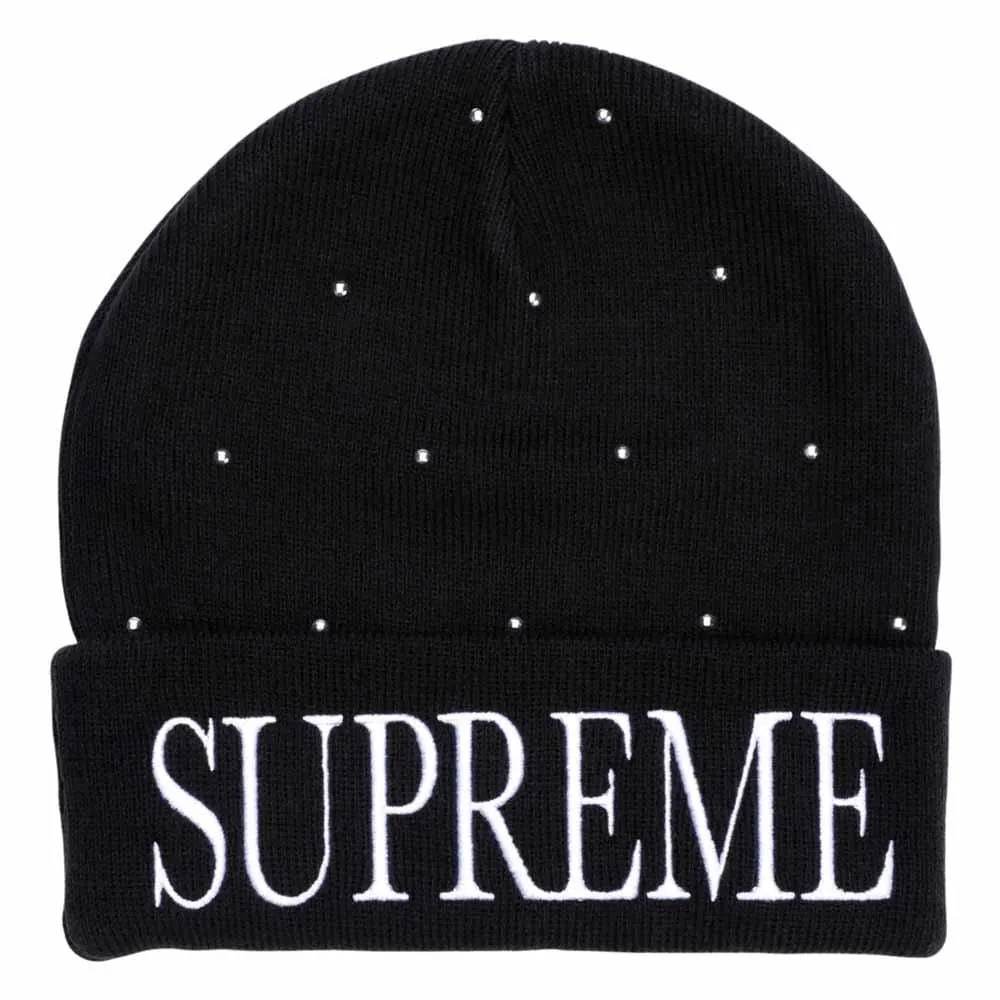 Supreme Studded Beanie Black