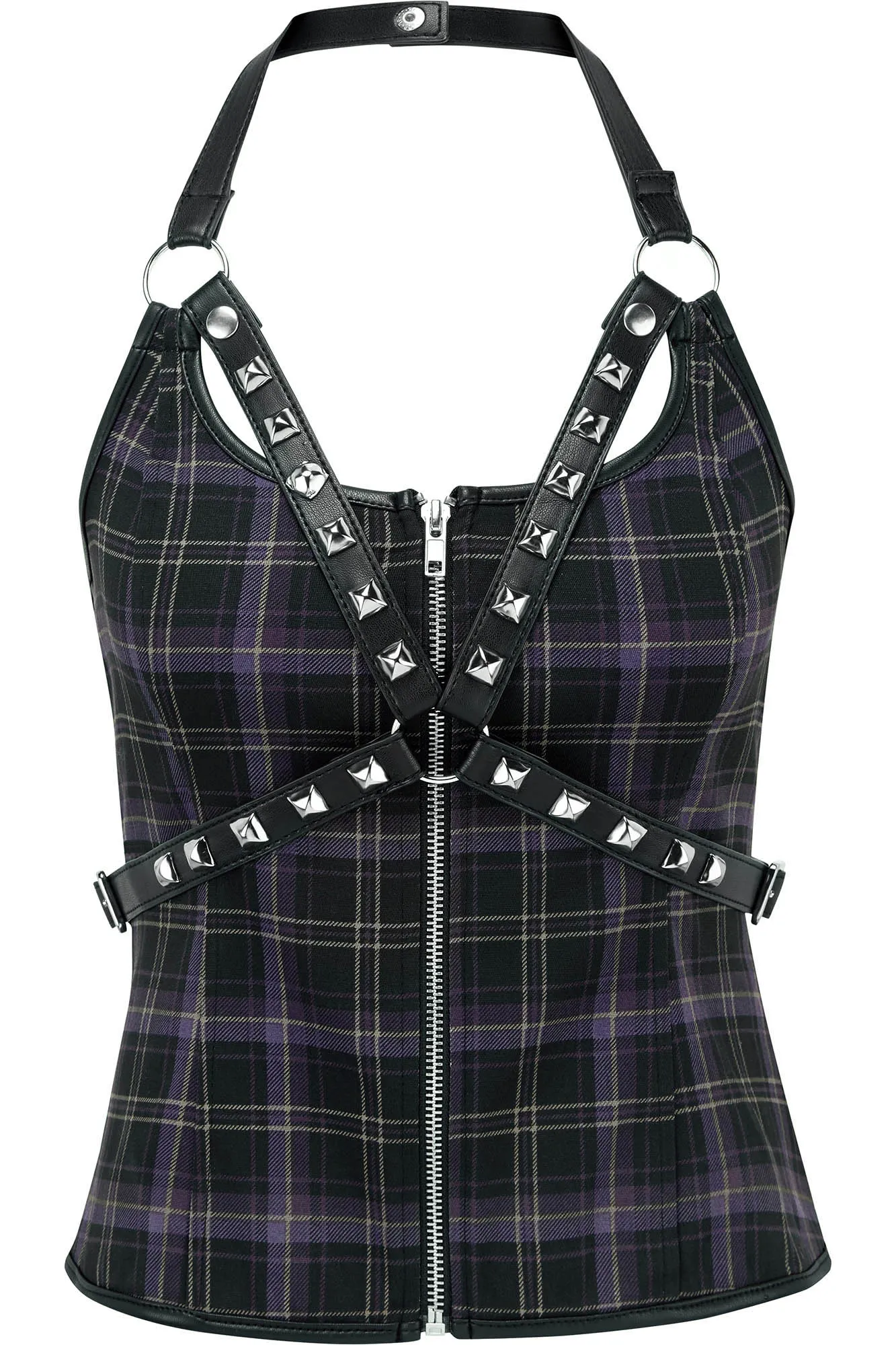 Suzie Harness Top [TARTAN]
