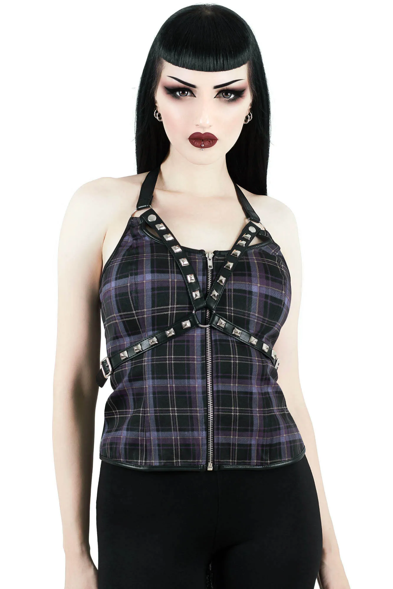 Suzie Harness Top [TARTAN]