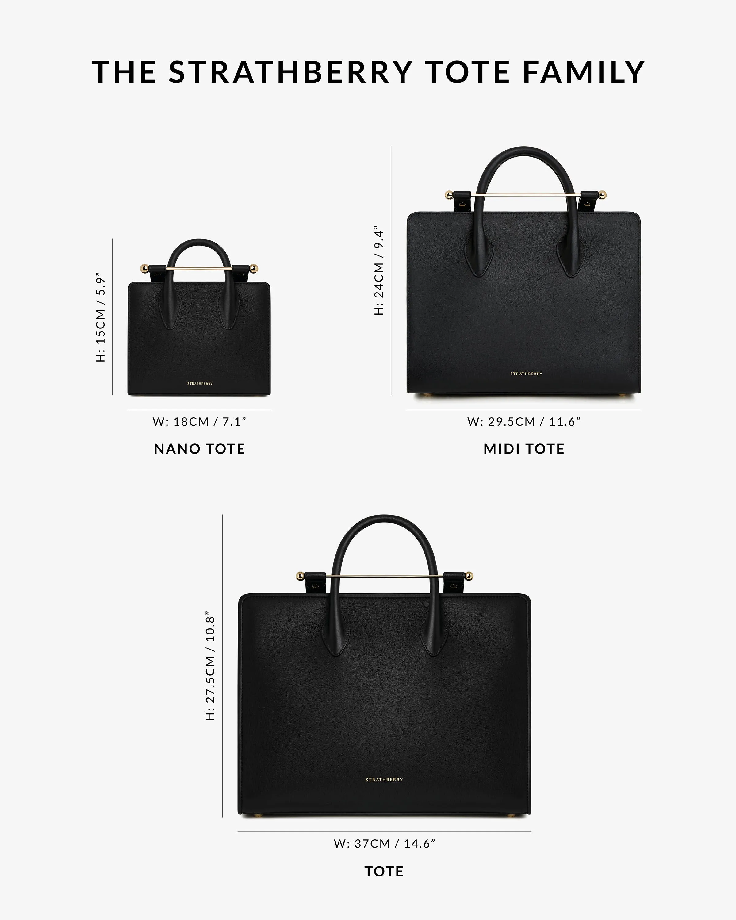 The Strathberry Nano Tote - Blush Rose