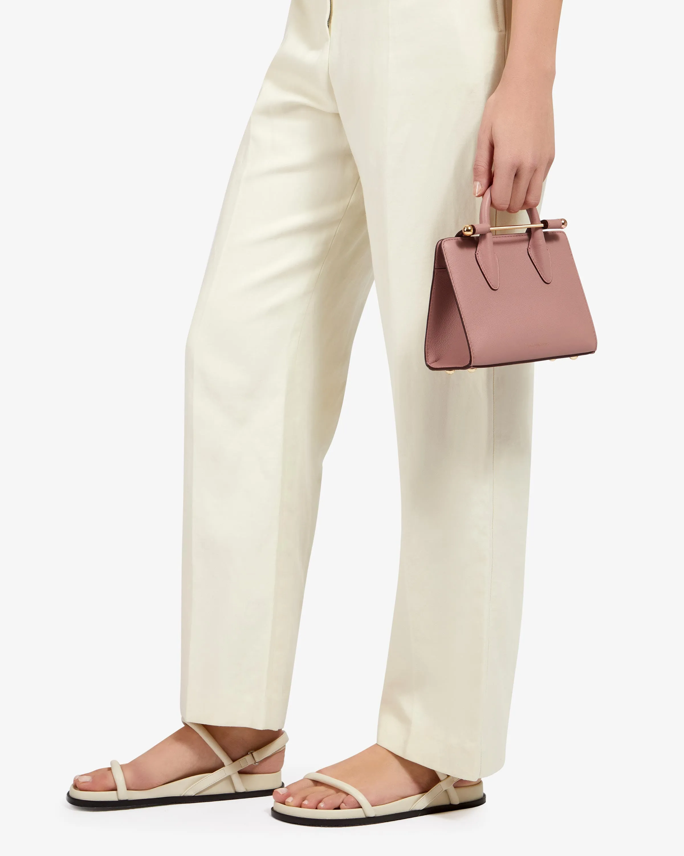 The Strathberry Nano Tote - Blush Rose