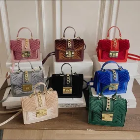 Velvet “It Girl” Handbag Unique Purse