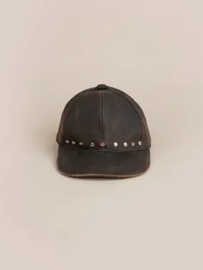 Waxed Charcoal Studded Cap