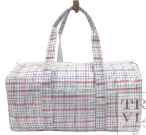 Weekender Duffle Plaid Red