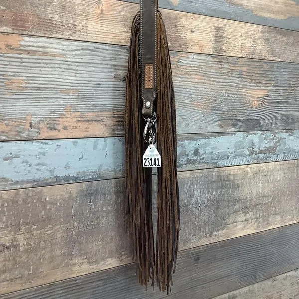 Western Mini Leather Fringe Strap 36" #23141