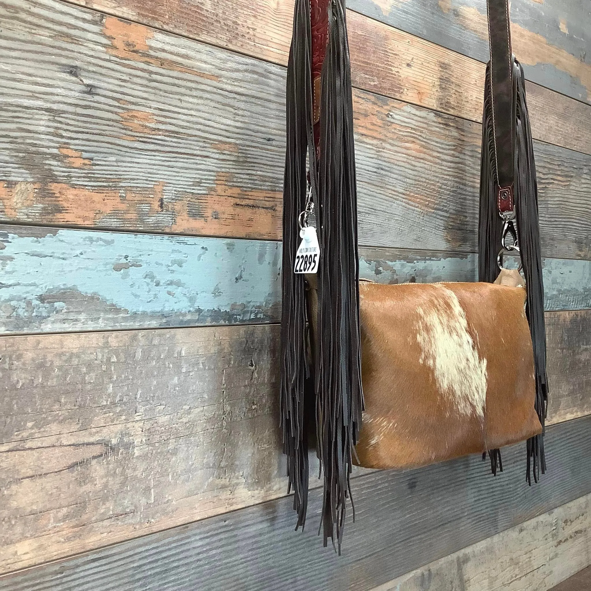 Western Mini Leather Fringe Strap 48" #22895