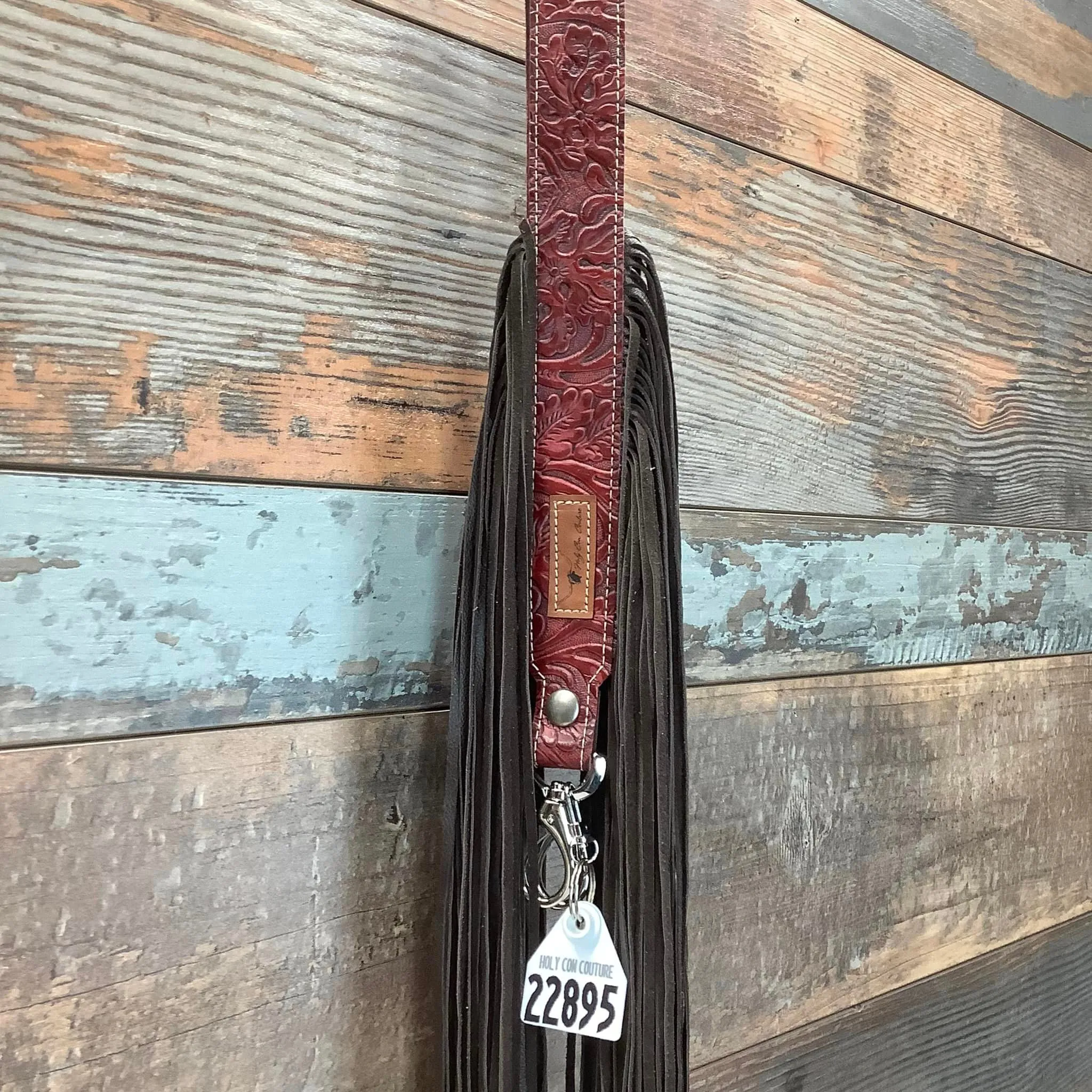 Western Mini Leather Fringe Strap 48" #22895