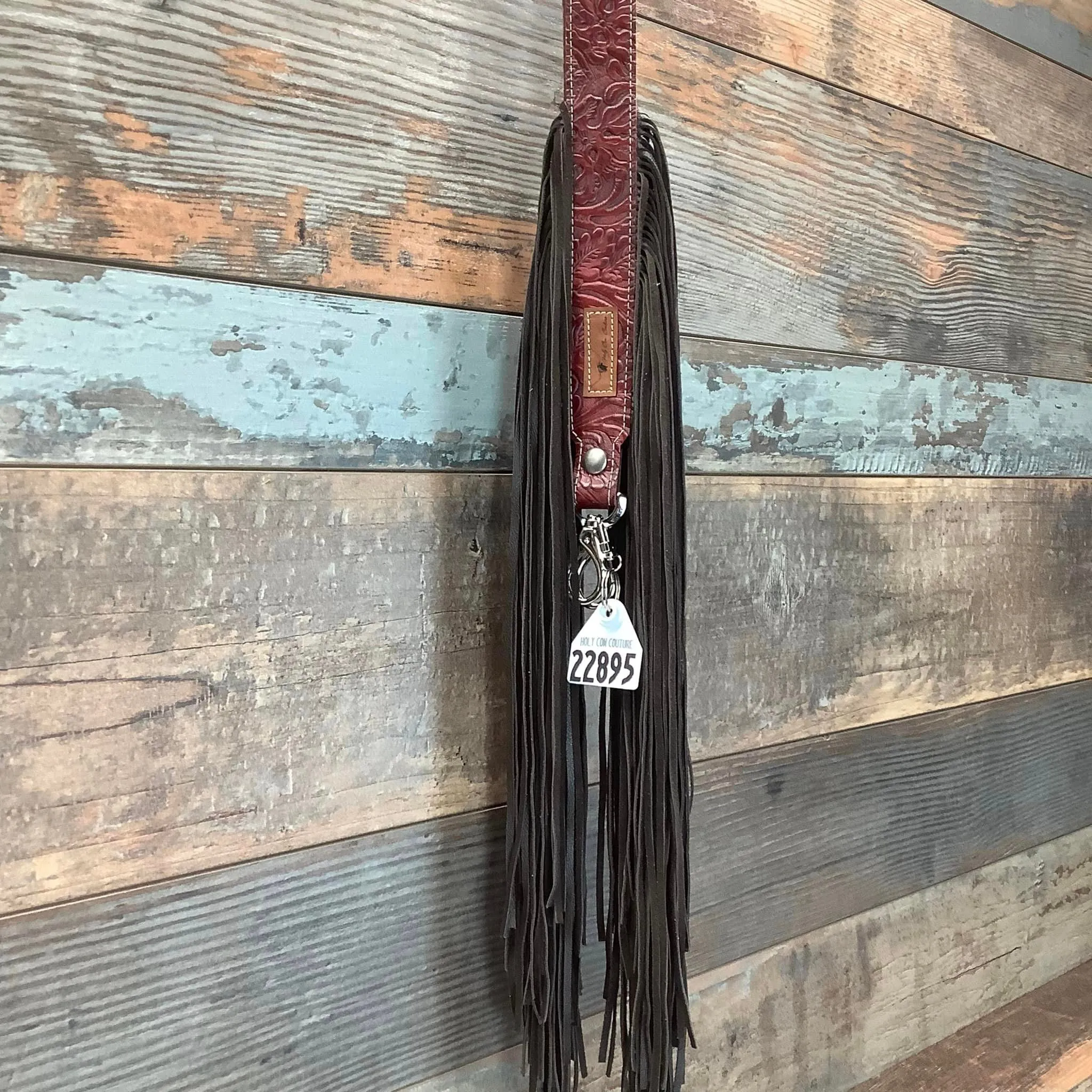 Western Mini Leather Fringe Strap 48" #22895