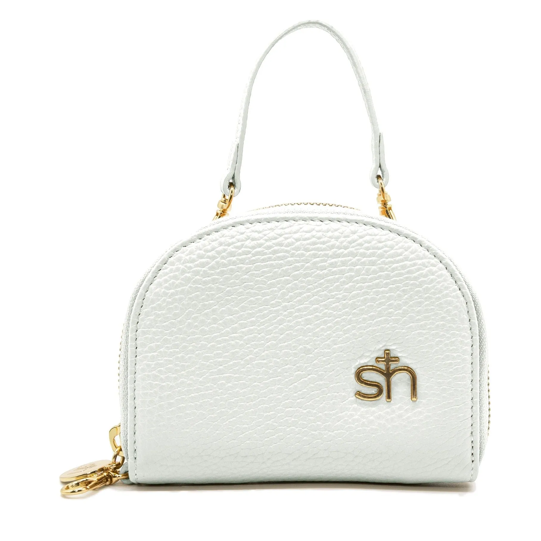 White Zip Coin Pouch 2.0
