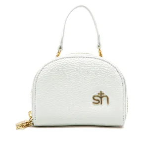 White Zip Coin Pouch 2.0