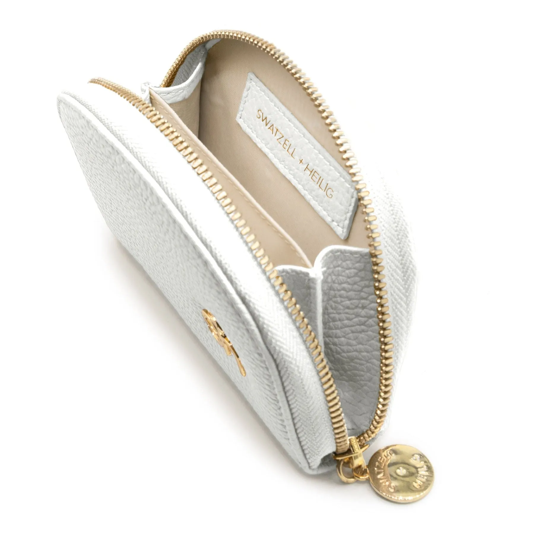 White Zip Coin Pouch 2.0