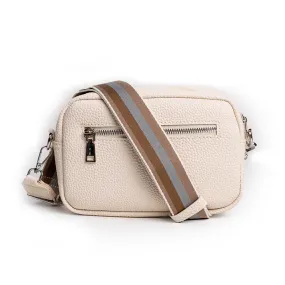 Wide Shoulder-strap PU Crossbody Square Bag