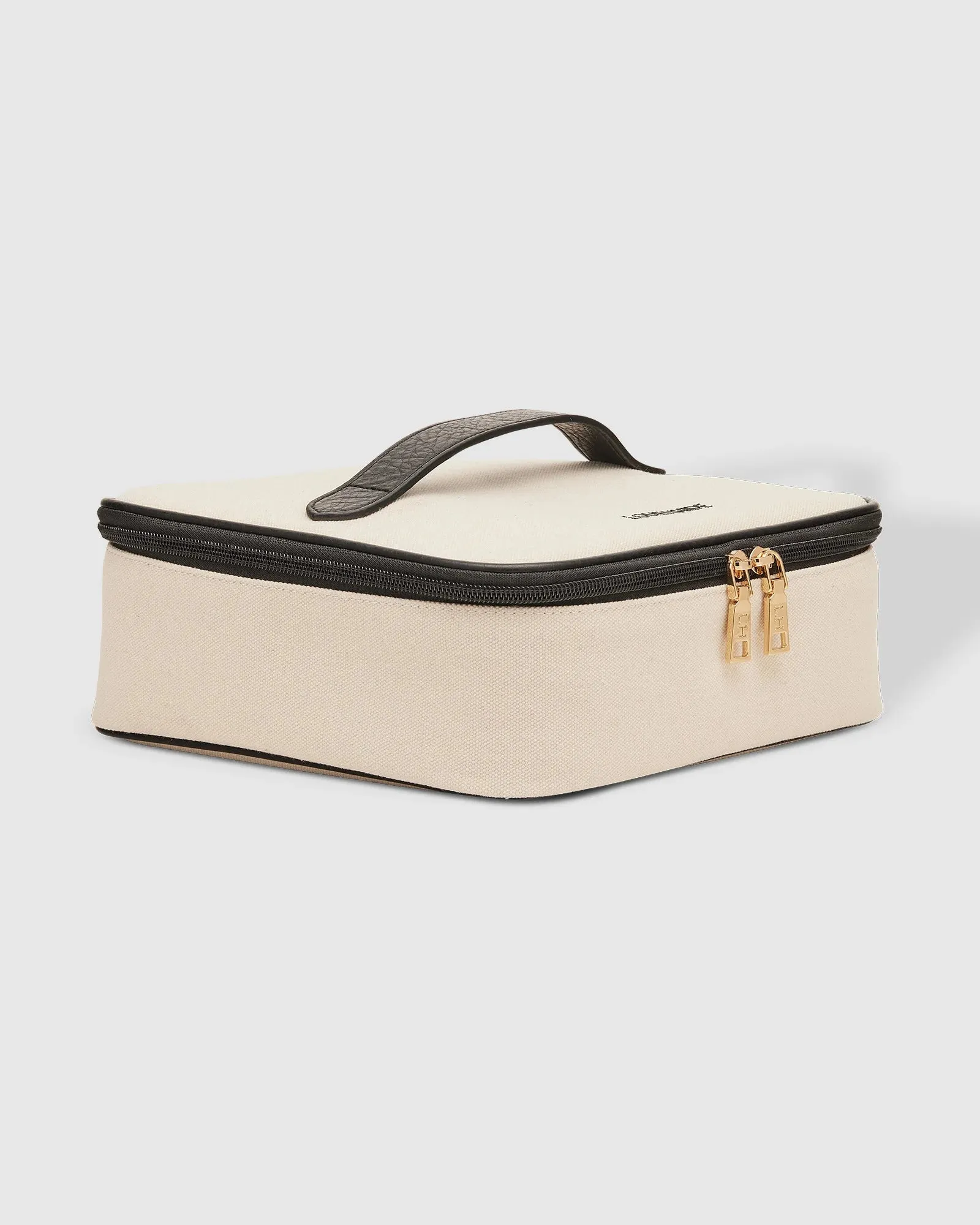 Willow Cosmetic Case in Cream Black