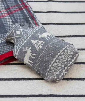 X-Citing X-Mas Cotton Knitted Hot Water Bottle Cover in Grey Color